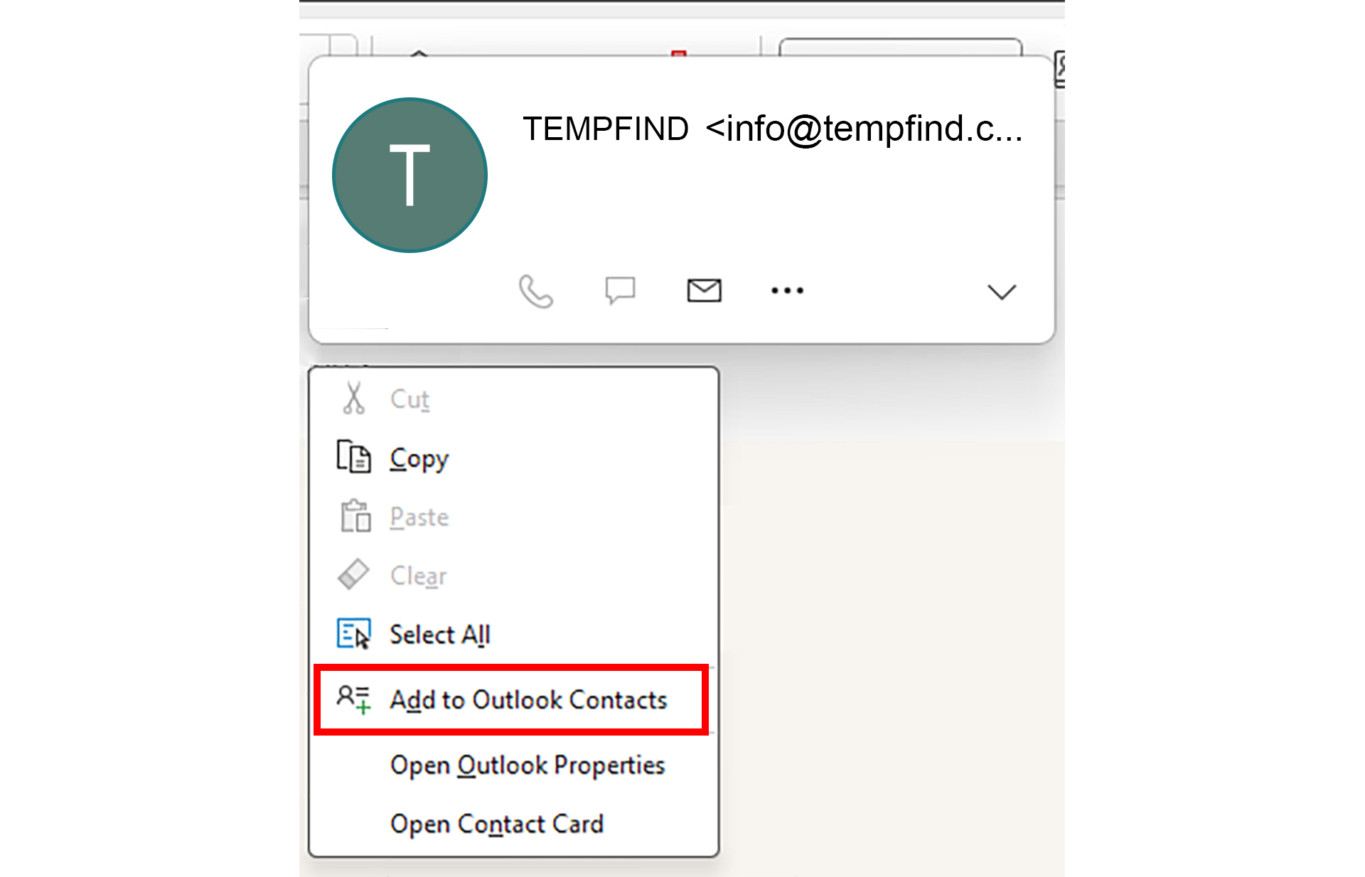 How to add Tempfind to your contacts? 4 How to add Tempfind to your contacts