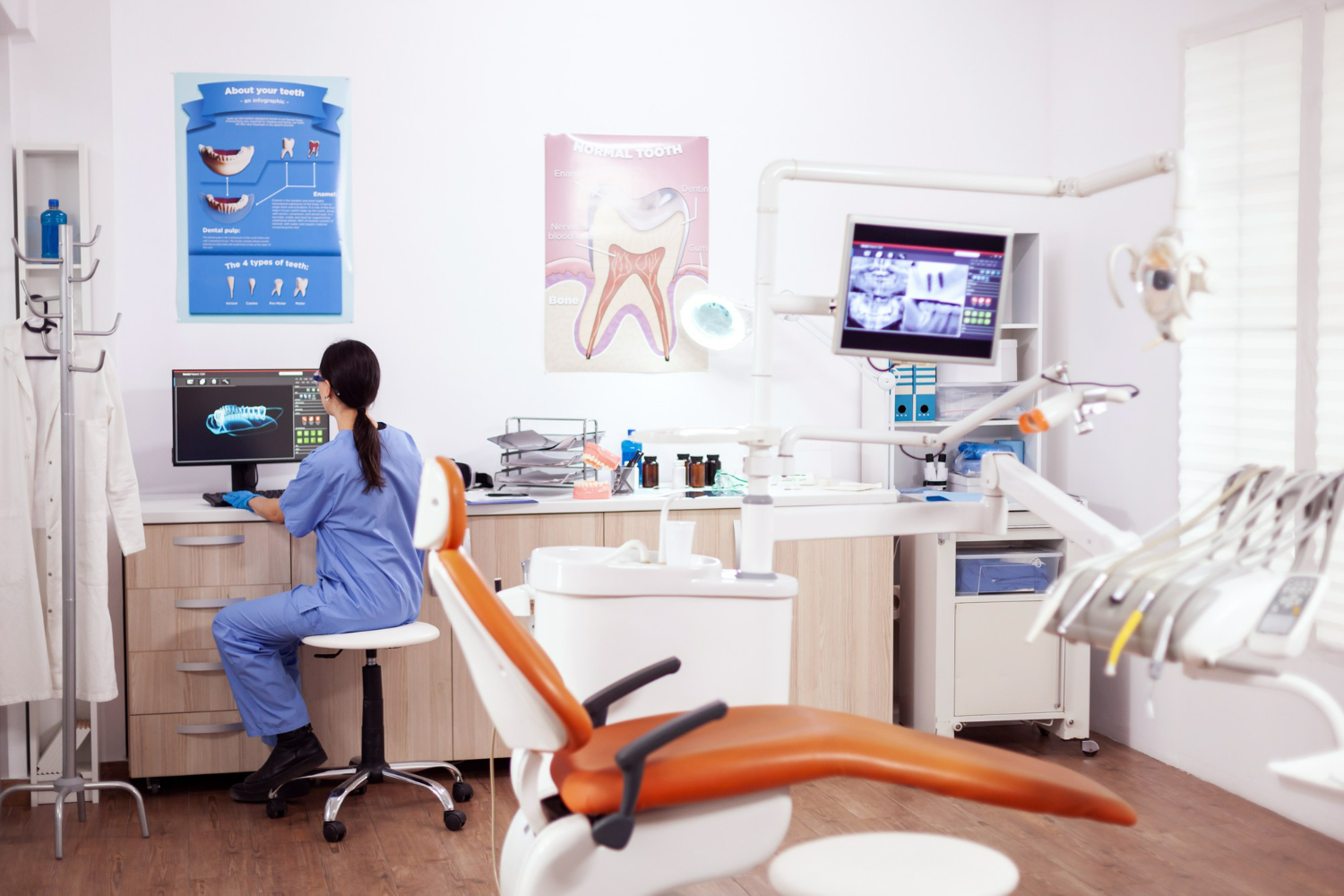 Dental Market Analysis: Size, Share, and Forecast 2 Dentist reviewing X-ray scans