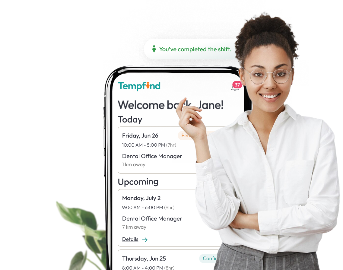 Dental Office Manager reviewing dental administration jobs