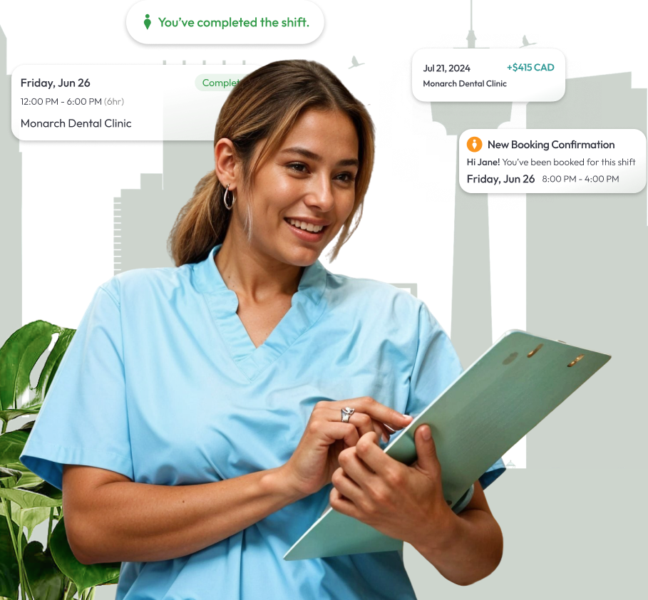 Dental Floater checking dental floater jobs in Calgary