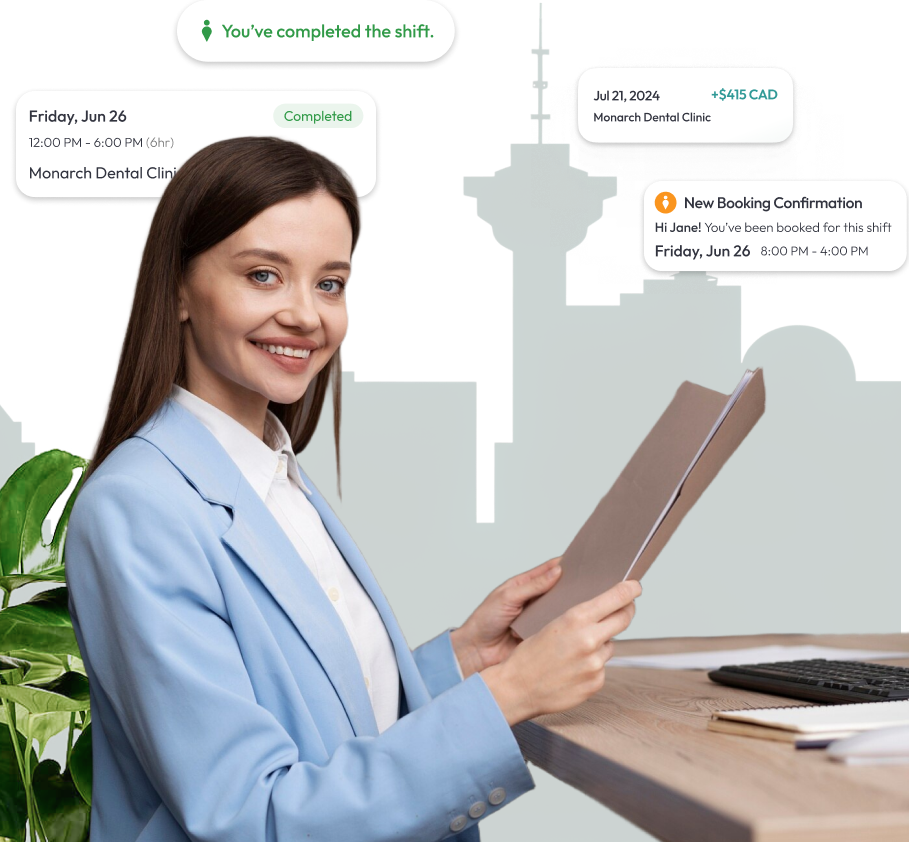 Dental Office Manager in Vancouver exploring job details