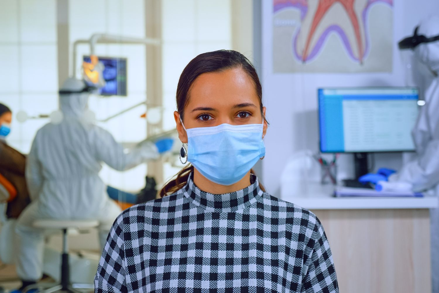 medical professional with mask