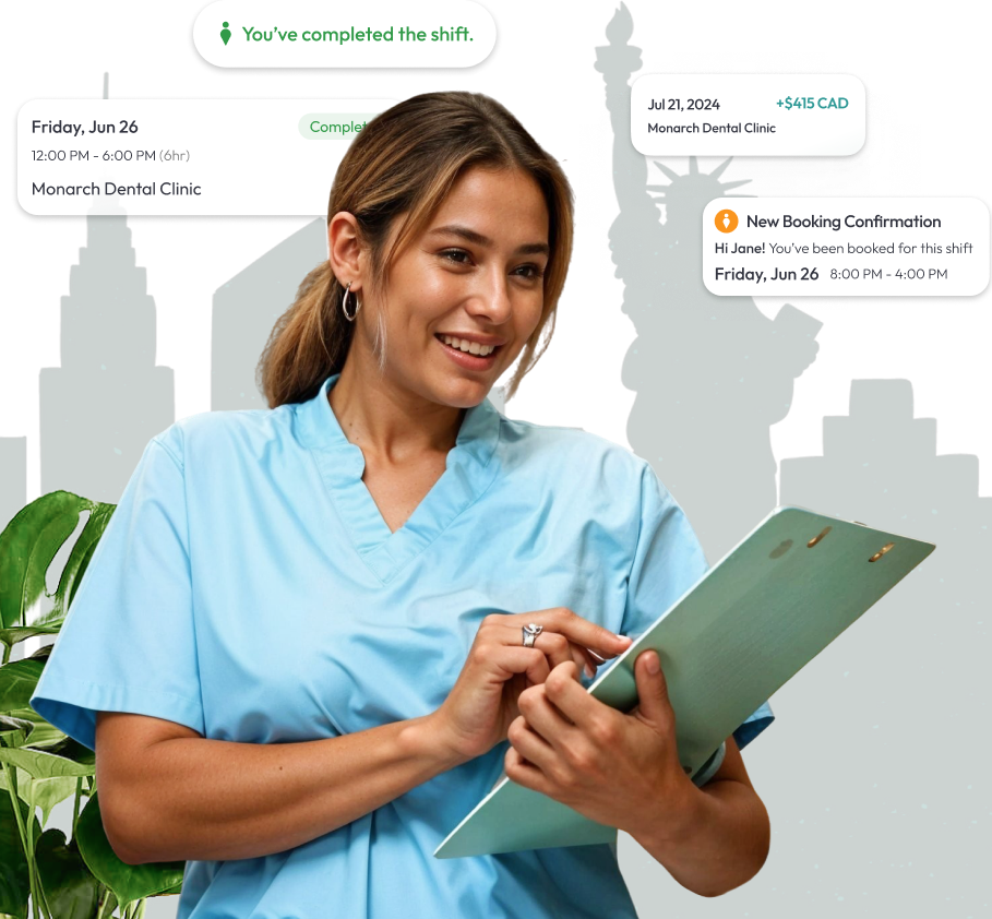 Dental Floater reviewing dental floater jobs in New York