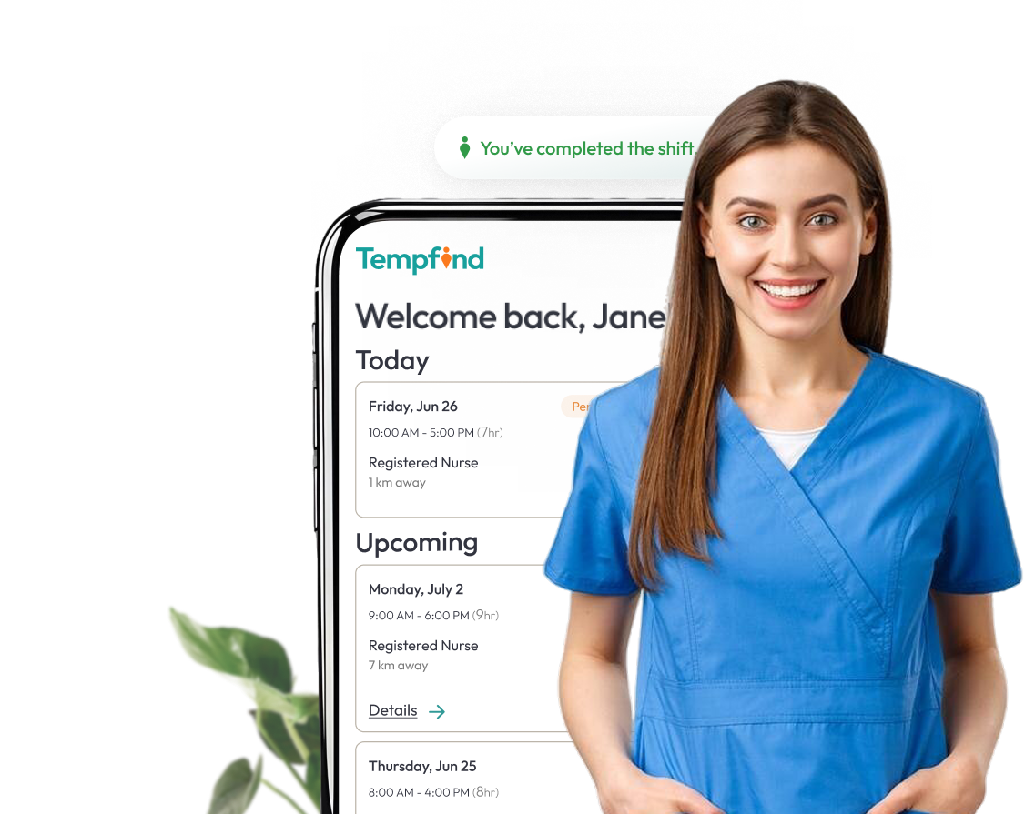 Registered nurse exploring jobs for sedation nurse on dental staffing platform