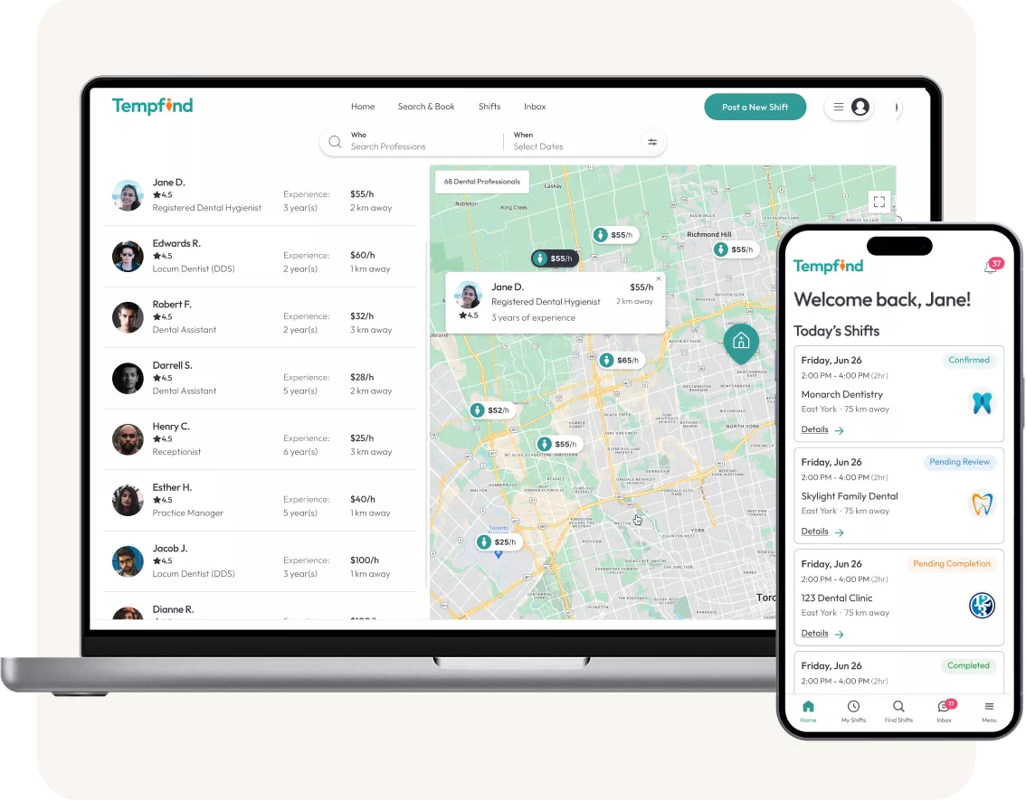 Torontos Trusted
Dental Temp and Recruitment Platfrom Torontos Trusted
Dental Temp and Recruitment Platfrom